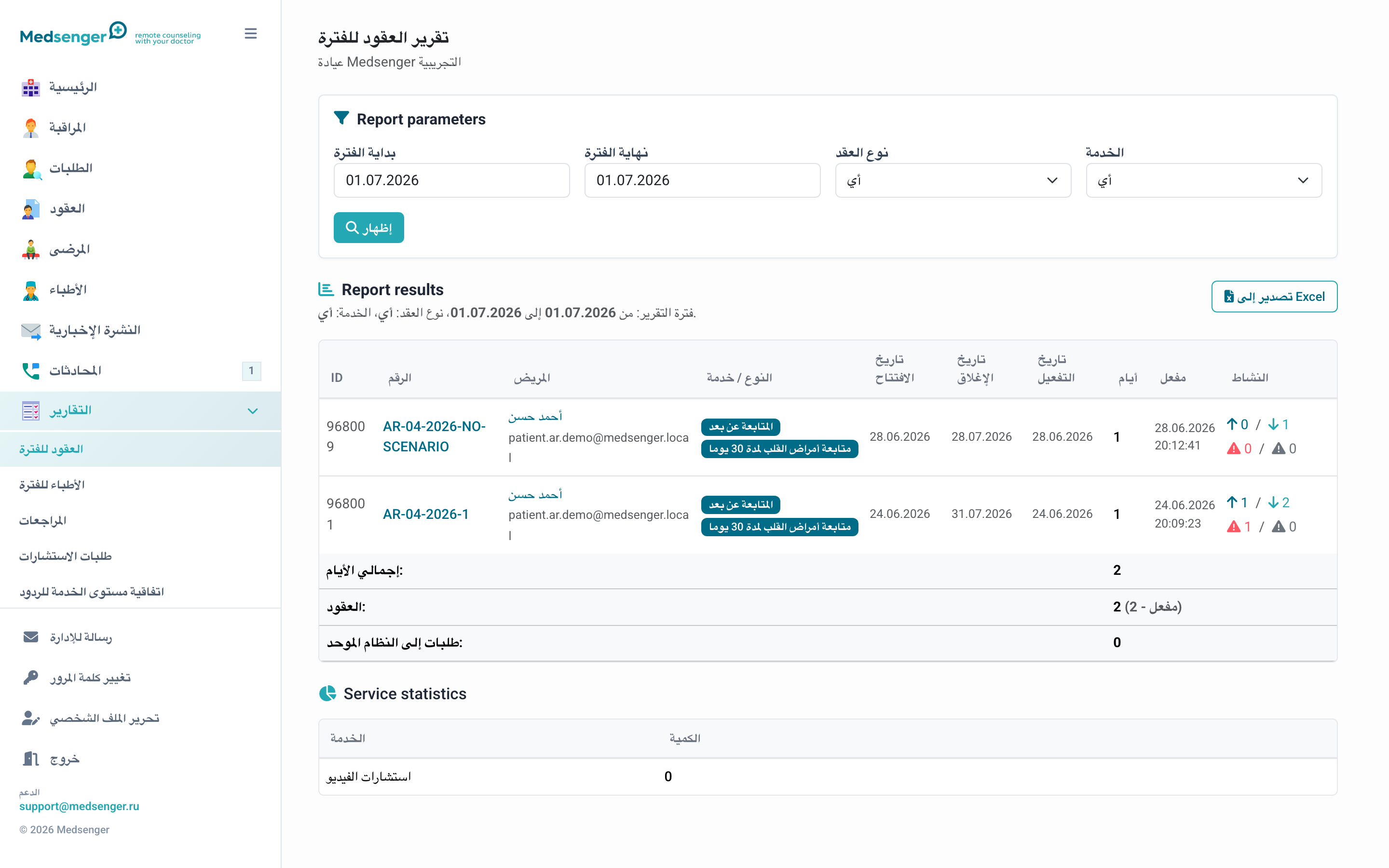 تقرير لفترة
