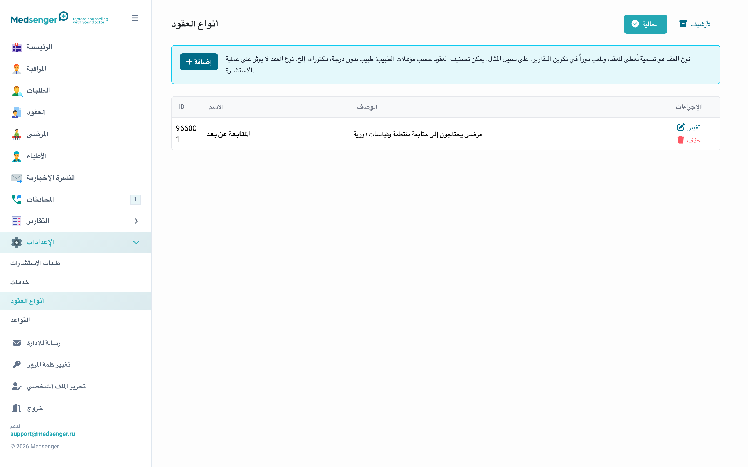 أنواع العقود
