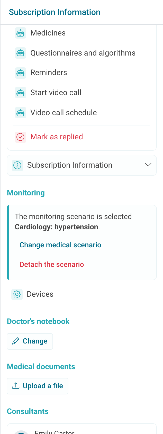 Connected doctor assistant