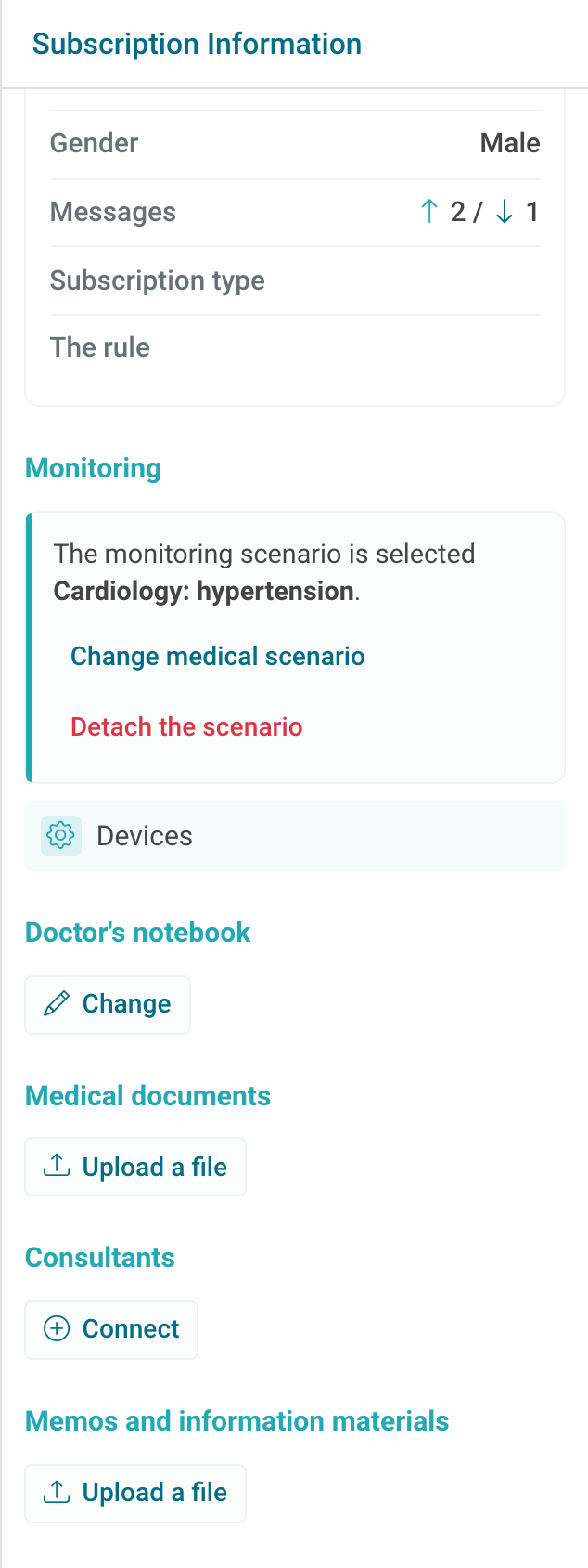 Doctor notebook and medical documents