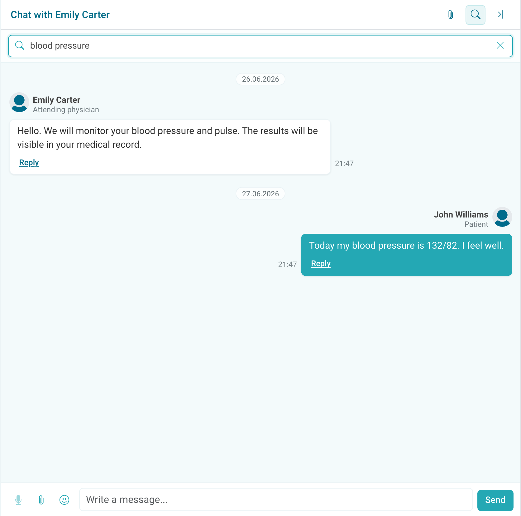 Chat search