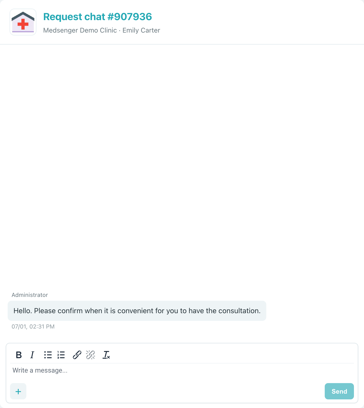 Request chat